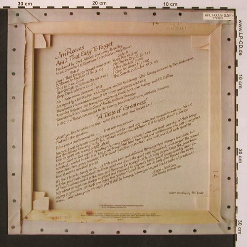 Reeves,Jim: Am I That Easy To Forget, RCA (APL 1-0039), D, 1973 Typ: LP Best.-Nr.: X8779 Preis: 7,50 Euro