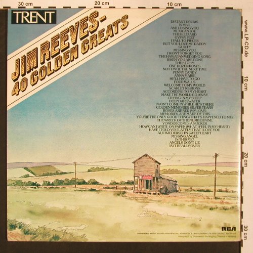 Reeves,Jim: 40 Golden Greats,Foc, TRENT RCA (ADE H21), NL Typ: 2LP Best.-Nr.: X8822 Preis: 9,00 Euro