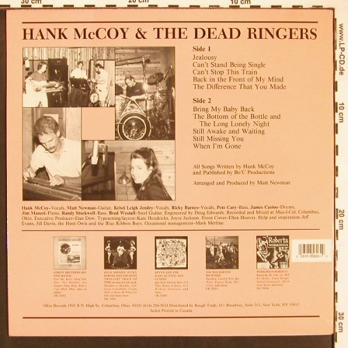 Mc Coy,Hank & The Dead Ringers: Same, Okra Records (OK 33006), CDN, 1992 Typ: LP Best.-Nr.: X9353 Preis: 7,50 Euro