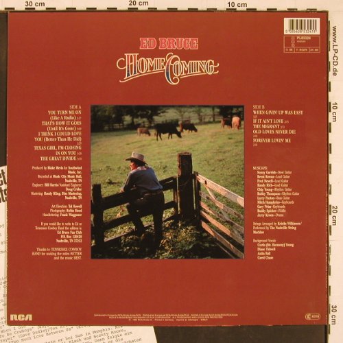 Bruce,Ed: Home Coming, RCA (PL 85324), D, 1984 Typ: LP Best.-Nr.: Y1210 Preis: 7,50 Euro