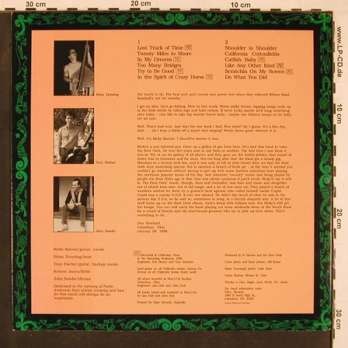 High Sheriff Rick Barnes & Hootowls: Lost Track of Time, Okra (OK 33001), CDN, 1988 Typ: LP Best.-Nr.: Y1331 Preis: 9,00 Euro