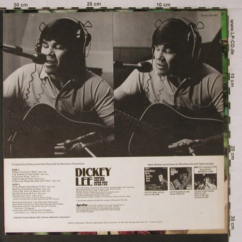 Lee,Dickey: Crying Over You, RCA(LSP-4857), US, co, 1973 - LP - Y1629 - 7,50 Euro