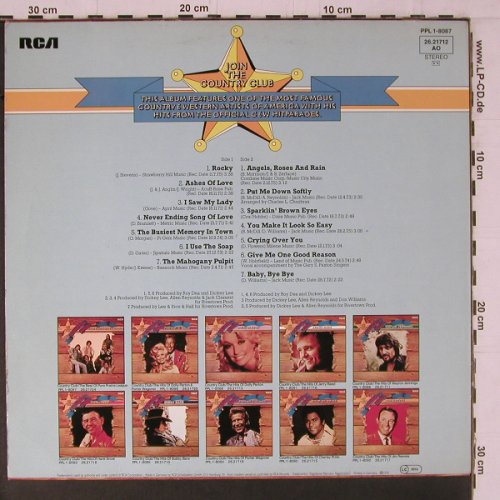 Lee,Dickey: Country Club, vg+/m-, RCA (26.21712 AO), D, 1976 Typ: LP Best.-Nr.: Y1630 Preis: 5,00 Euro