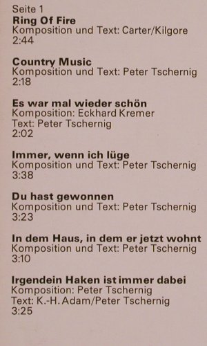 Tschernig,Peter: Irgendein Haken ist immer dabei, Amiga(8 56 268), DDR, 1987 - LP - Y1954 - 7,50 Euro