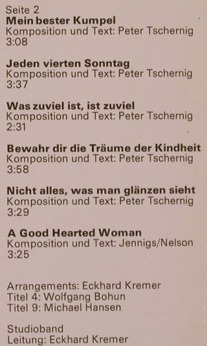 Tschernig,Peter: Irgendein Haken ist immer dabei, Amiga(8 56 268), DDR, 1987 - LP - Y1954 - 7,50 Euro