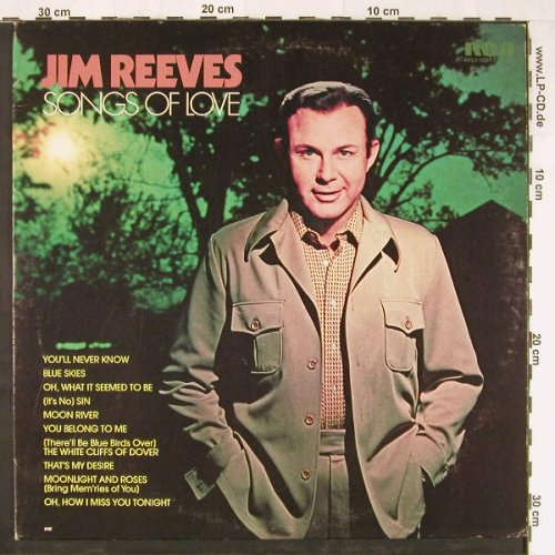 Reeves,Jim: Songs Of Love, RCA (AHL1-1037), US, 1975 Typ: LP Best.-Nr.: Y2080 Preis: 7,50 Euro