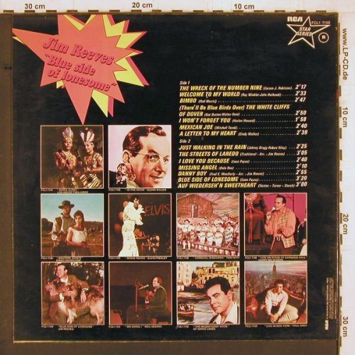 Reeves,Jim: Blue Side Of Lonesome, RCA (FCL1  7150), F, 1975 Typ: LP Best.-Nr.: Y2198 Preis: 7,50 Euro