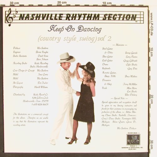 Nashville Rhythm Section: Keep On Dancing,country style swing, Koala (KOA 15002), US, Vol.2, 1981 Typ: LP Best.-Nr.: Y2516 Preis: 7,50 Euro