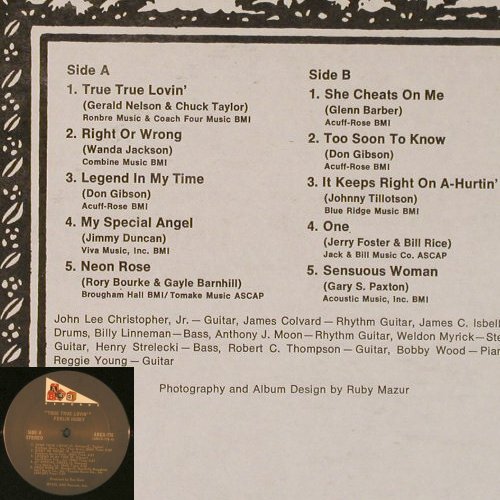 Husky,Ferlin: True True Lovin', ABC (ABCX-776), US, 1973 Typ: LP Best.-Nr.: Y2771 Preis: 9,00 Euro