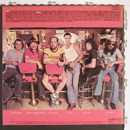 Sun,Joe with Shotgun: Livin'On Honky Tonky Time, Ovation(INT 146.218), D, 1980 - LP - Y3363 - 7,50 Euro