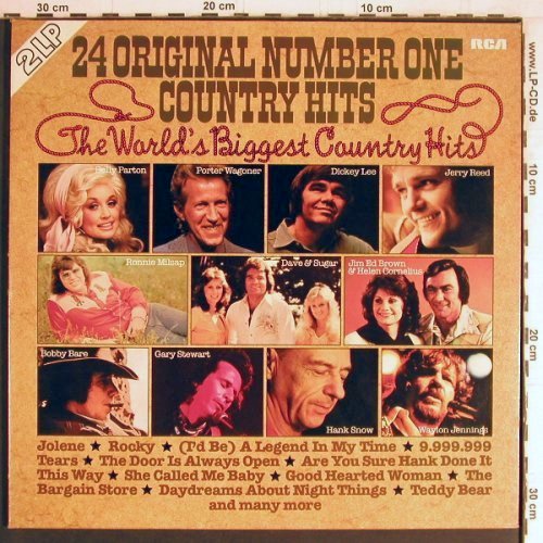 V.A.24 Original Number One Country: Hits-Dolly Parton.. Red Sovine, RCA(CL 42346), D, Foc, 1978 - 2LP - Y3985 - 7,50 Euro