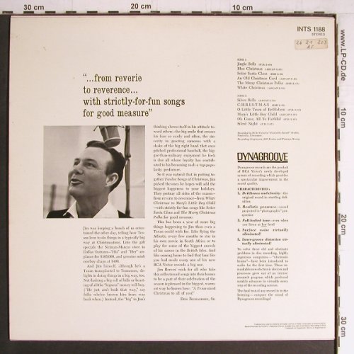 Reeves,Jim: Twelve Songs Of Christmas, RCA, Ri (INTS 1188), D, 1964 Typ: LP Best.-Nr.: Y4225 Preis: 5,00 Euro
