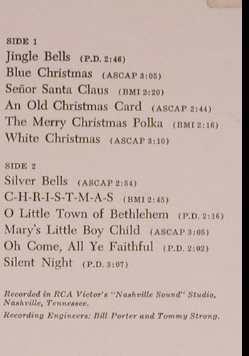 Reeves,Jim: Twelve Songs Of Christmas, RCA, Ri (INTS 1188), D, 1964 Typ: LP Best.-Nr.: Y4225 Preis: 5,00 Euro
