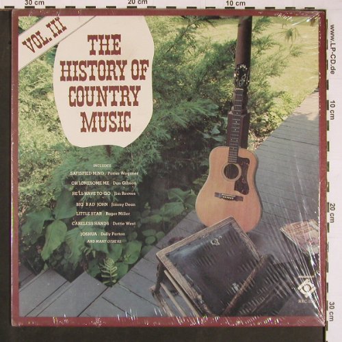 V.A.The History of Country Music: Vol.III, P.Wagoner... Jerry Reed, Radiant(RRC-1013), US,  - LP - Y505 - 6,00 Euro