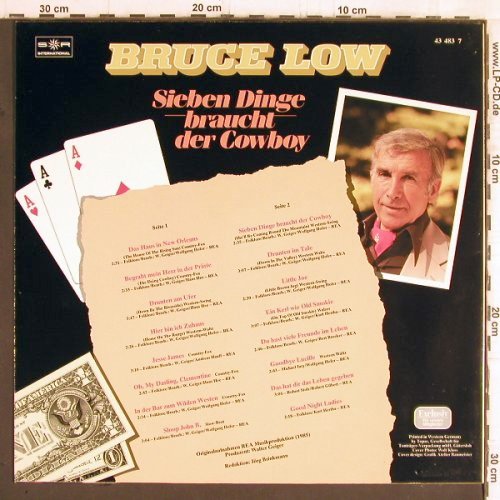Low,Bruce: Sieben Dinge braucht der Cowboy, SR (43 483 7), D,Club Ed., 1986 Typ: LP Best.-Nr.: Y5899 Preis: 5,00 Euro
