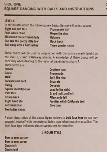 Schmidt,Lee and the Mojave Roundup: Square Dance Level 4, Gateway(GSLP 8008), US,  - LP - Y6524 - 7,50 Euro