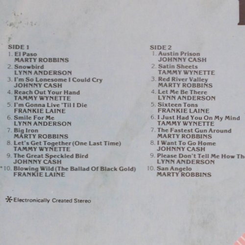 V.A.20 Star Studded Country Hits: Marty Robbins,Lynn Anderson,Cash..., Pickwick/Limited Edition(PLE 7003), UK,  - LP - Y7497 - 4,00 Euro
