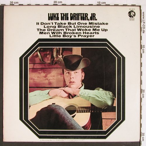 Luke the Drifter,JR.: Same (Hank Williams JR.), vg+/m-, MGM (SE-4673), US Typ: LP Best.-Nr.: Y7508 Preis: 6,00 Euro