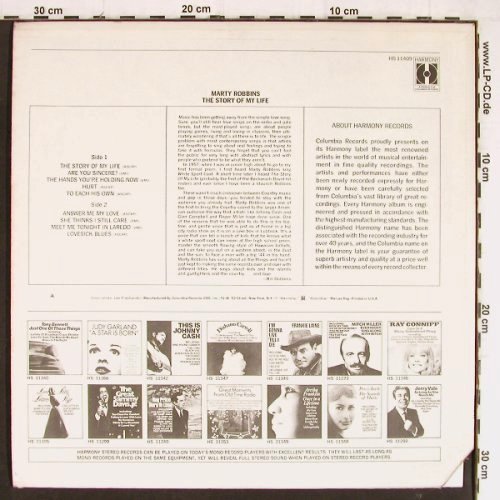 Robbins,Marty: The Story Of My Life, Harmony(HS 11409), US, CO, 1970 - LP - Y7515 - 6,00 Euro