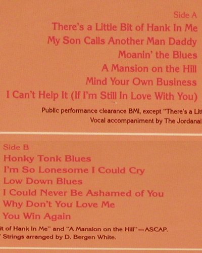 Pride,Charley: There's a little bit of Hank in me, RCA Victor (AHL1-3548), US, 1980 Typ: LP Best.-Nr.: Y7519 Preis: 6,00 Euro