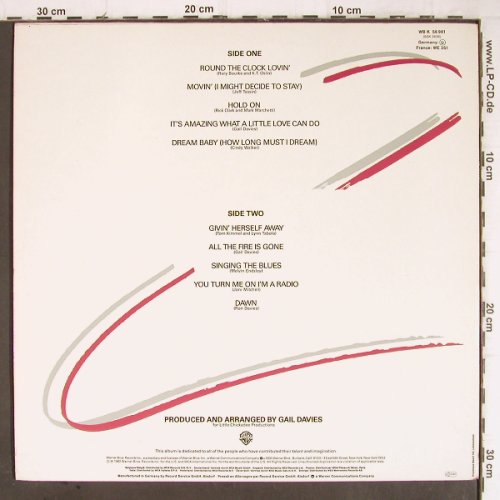 Davies,Gail: Givin'Herself Away, WB (WB K 56 981), D, 1982 Typ: LP Best.-Nr.: Y8843 Preis: 6,00 Euro