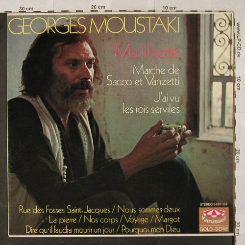 Moustaki,Georges: Ma Liberte, Ri, Karussell(2499 054), D,  - LP - E6711 - 5,00 Euro