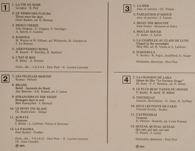 Rossi,Tino: Les plus belles Chansons duMonde'70, Columbia(C 156-11060/1 X), F, 1978 - 2LP - F6885 - 7,50 Euro