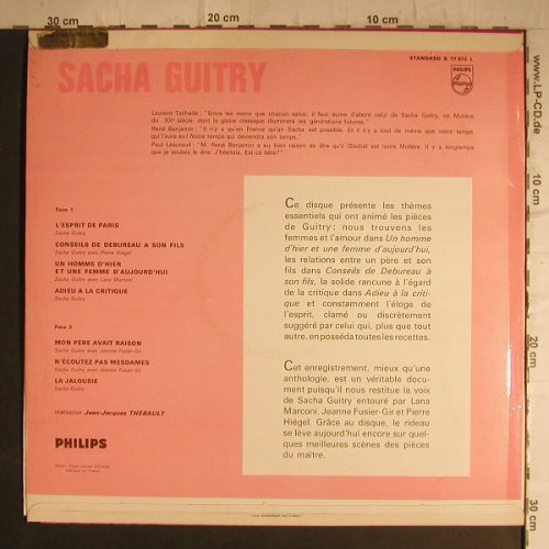 Guitry,Sacha: Collection TheatreL'Esprit de Paris, Philips(B 77.972 L), F,  - LP - F7142 - 15,00 Euro