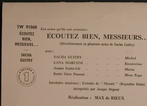 Guitry,Sacha - Lana Marconi: Ecoutez Bien, Messieurs, Box, co, London International(TW 91060/1), UK,  - 2LP - F7143 - 20,00 Euro