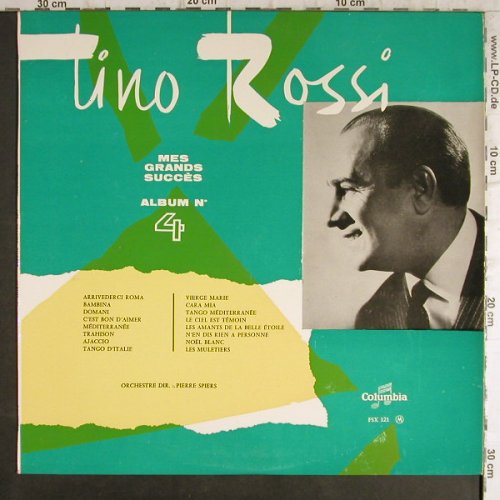 Rossi,Tino: Mes Grandes Succes,Album N°4, Columbia(FSX 121), F,vg/m-,  - LP - F9276 - 7,50 Euro