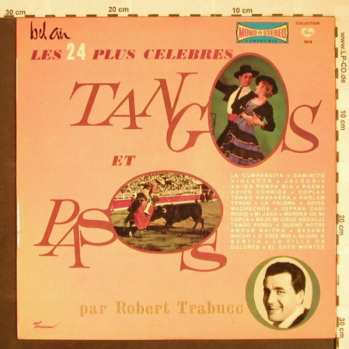 Trabucco,Robert  et son Ens.Musette: Les 24 Plus Celebres Tangos etPasos, Bel Air(7018), F,  - LP - F9731 - 7,50 Euro