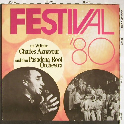 Aznavour,Charles/Pasaena Roof Orch.: Festival'80 "Herrenhäuser", Metronome Sonderauflage(0902.015), D,  - LP - H1668 - 5,00 Euro