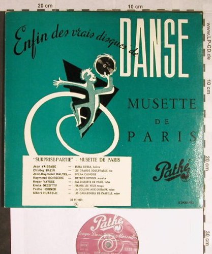 V.A.Musette de Paris: Jean Vaissade,Charley Bazin..., Pathe(33 ST 1003), F,  - 10inch - H171 - 9,00 Euro