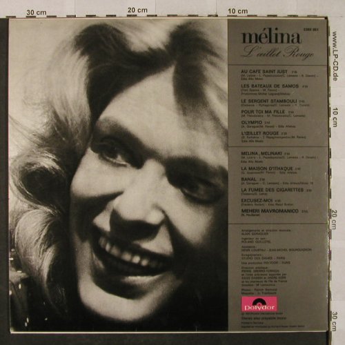 Mercouri,Melina: L'Oeillet Rouge, vg+/m-, Polydor(2393 051), D, 1973 - LP - H3005 - 5,00 Euro