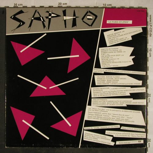 Sapho: Le Paris Stupide, vg+/vg+, EMI(), NL, 1981 - LP - H9595 - 3,00 Euro