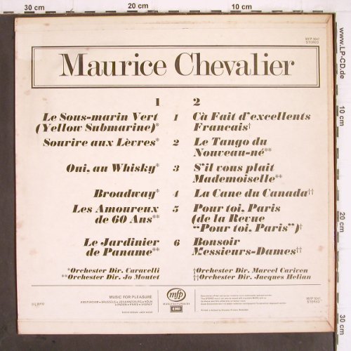 Chevalier,Maurice: Same, MFP (MFP 5047), NL Typ: LP Best.-Nr.: V108 Preis: 6,00 Euro
