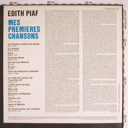 Piaf,Edith: Les Premiers Chansons, Mono, Columbia(C 062-11 713), D,  - LP - V1318 - 7,50 Euro