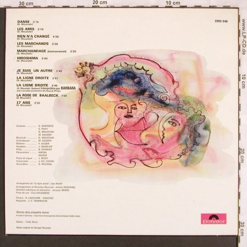 Moustaki,Georges: Moustaki, Polydor(2393 048), D, 1972 - LP - V1374 - 7,50 Euro