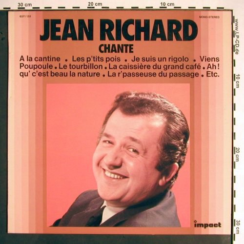 Richard,Jean: Chante, Impact(6371 133), F, Ri,  - LP - V1453 - 6,00 Euro