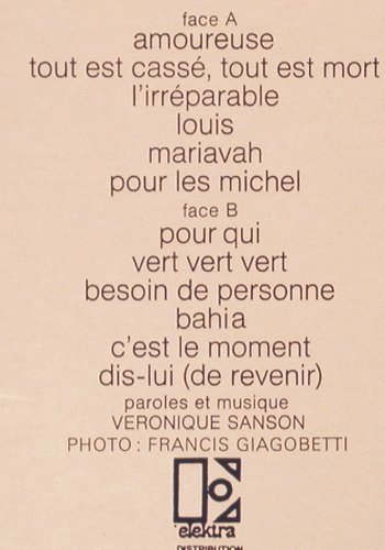 Sanson,Veronique: Same, Elektra(42 106), F, 1972 - LP - V1506 - 7,50 Euro