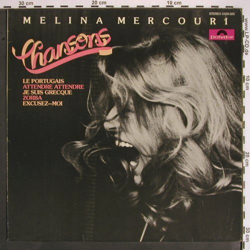 Mercouri,Melina: Chansons, Polydor(2459 320), D, 1974 - LP - V1635 - 7,50 Euro