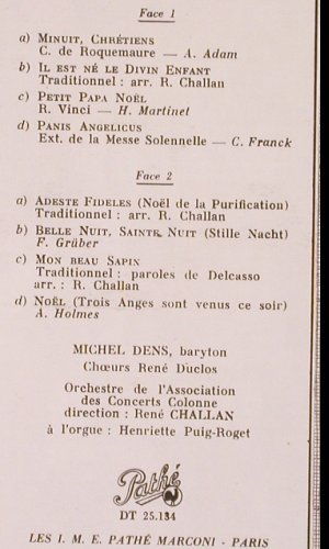 Dens,Michel: Chants de Noel, Pathe (DT 25.134), F Typ: 10" Best.-Nr.: V338 Preis: 7,50 Euro