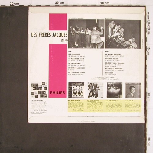 Les Freres Jacques: Same (No.8), Booklet, Philips (B 76.527 R), F, Mono, 1961 Typ: 10" Best.-Nr.: V384 Preis: 7,50 Euro