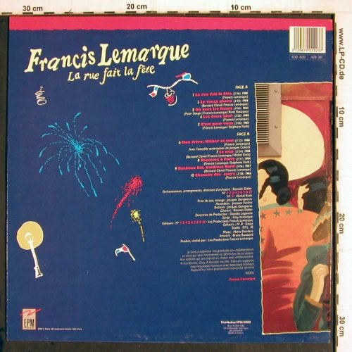 Lemarque,Francis: La Rue Fait la Fete, EPM (FDD 1023), F, 1988 Typ: LP Best.-Nr.: V398 Preis: 9,00 Euro