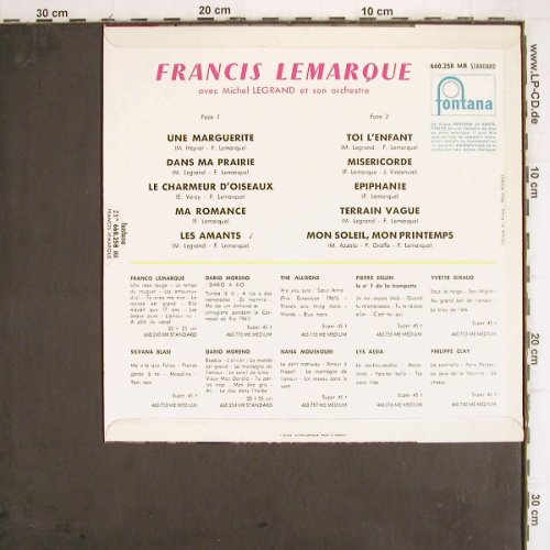 Lemarque,Francis: Same, avec Michel Legrand et son O., Fontana (660.258 MR), F, 1961 Typ: 10" Best.-Nr.: V405 Preis: 9,00 Euro