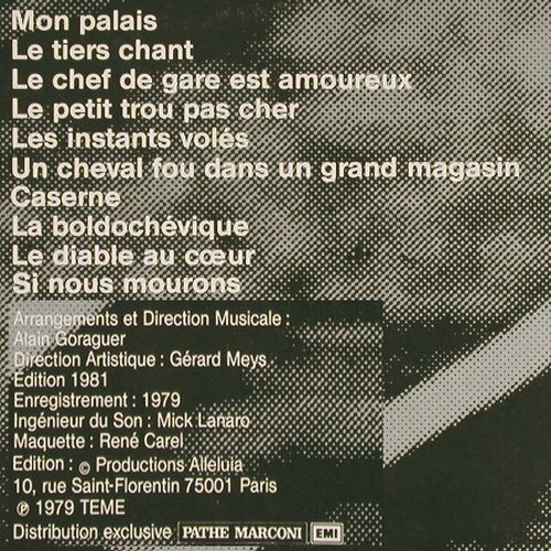 Ferrat,Jean: 13, 1979, Les Instants Voles, Foc, Disques Temey (2400481), F, 1981 Typ: LP Best.-Nr.: V430 Preis: 7,50 Euro