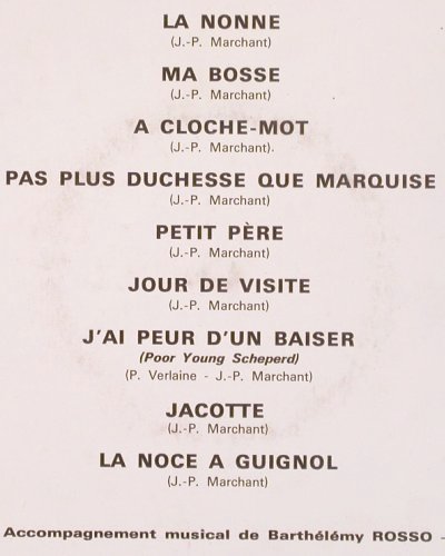 Marchant,Jean-Paul: Same - La Nonne, Ducretet Thomson(260 V 131), F, 1963 - 10inch - V449 - 9,00 Euro
