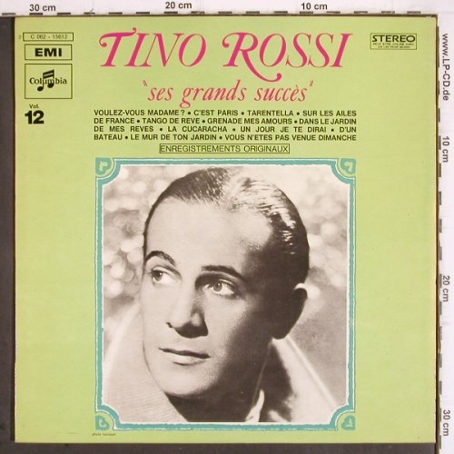 Rossi,Tino: Ses Grands Succes - Vol.12, Columbia(C 062-15612), F,  - LP - V450 - 9,00 Euro