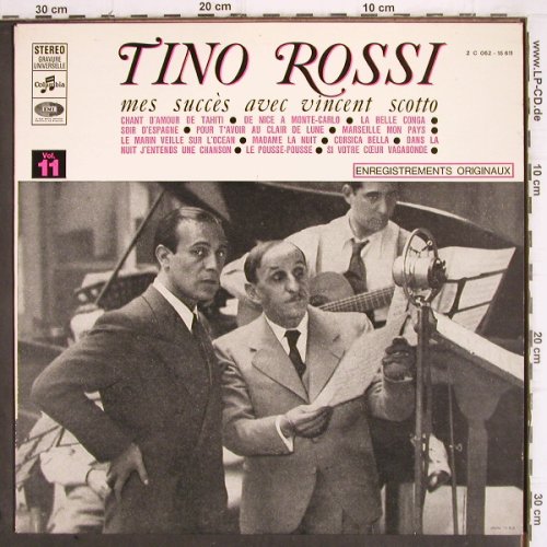 Rossi,Tino: Mes grands succs avecVicent Scotto, Columbia(C 062-15611), F, Vol.11,  - LP - V452 - 9,00 Euro