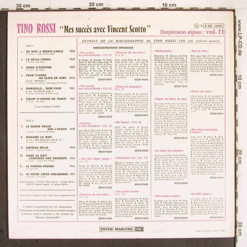Rossi,Tino: Mes grands succs avecVicent Scotto, Columbia(C 062-15611), F, Vol.11,  - LP - V452 - 9,00 Euro